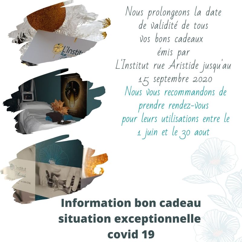 You are currently viewing Prolongation validité bon cadeau situation exceptionnelle Covid 19